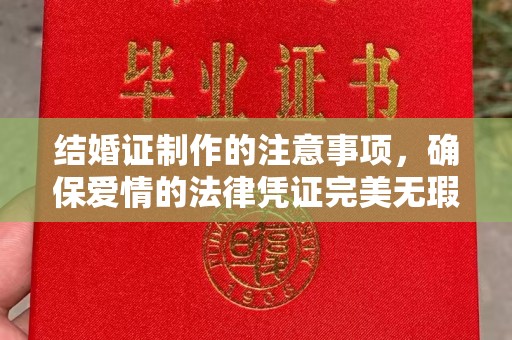 巴林右旗结婚证制作的注意事项，确保爱情的法律凭证完美无瑕