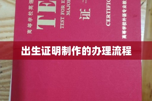巴林右旗出生证明制作的办理流程